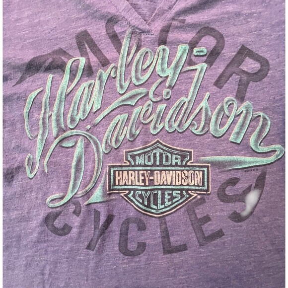 Harley Davidson Shirt Women’s M Long Sleeve Colboch Morristown TN Purple - Picture 2 of 7